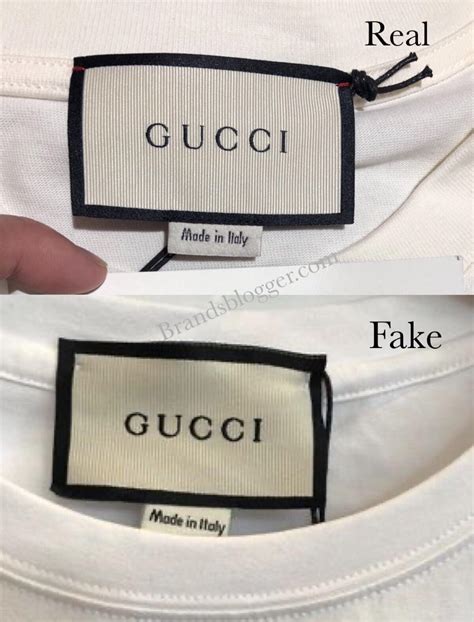 how to spot a fake gucci shirt|authentic gucci tag.